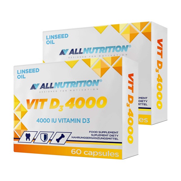 Zestaw 2 x Allnutrition Vit D3 4000, kapsułki, 60 szt.