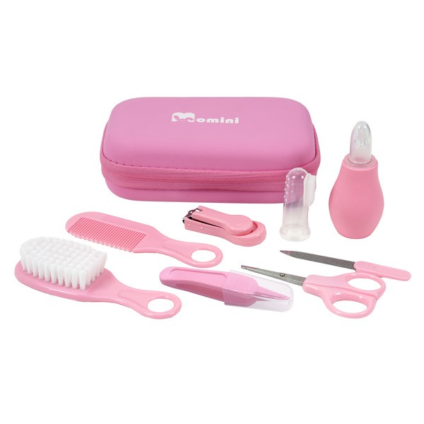 Momini, akcesoria do pielęgnacji dziecka, kolor różowy, 1 zestaw
