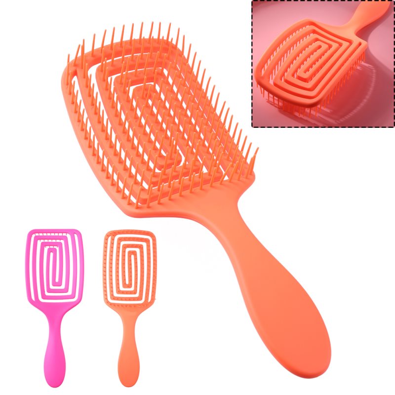 Wytrzymały grzebień do włosów, antystatyczny, do masażu skóry głowy, prysznic, szczotka do włosów, stylizacja w salonie, Exquite, profesjonalne, przydatne narzędzie do stylizacji włosów