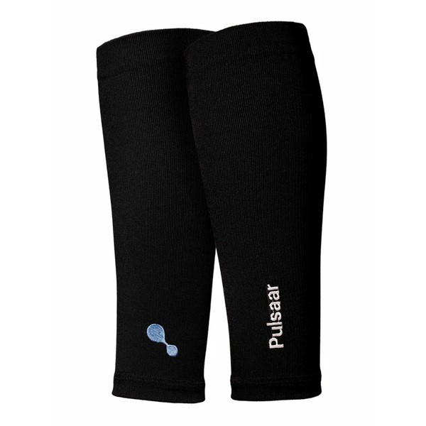 Pulsaar Active, opaska uciskowa na łydkę i piszczel, kolor czarny, rozmiar M, 2 szt.