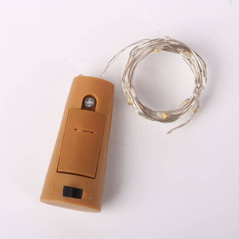Popolari luci a stringa fai-da-te con tappi di bottiglia di vino, 1 m, 10 LED collegabili per feste, matrimoni e decorazioni natalizie