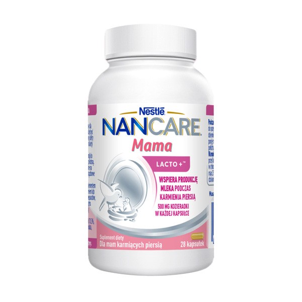 NanCare Lacto+, kapsułki dla mam karmiących piersią, 28 szt.