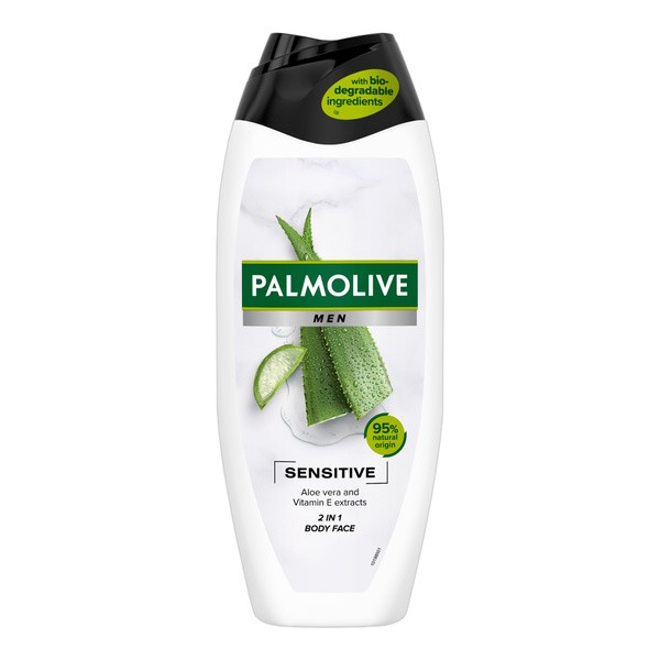 Palmolive Men Sensitive, żel pod prysznic 2w1, 500 ml