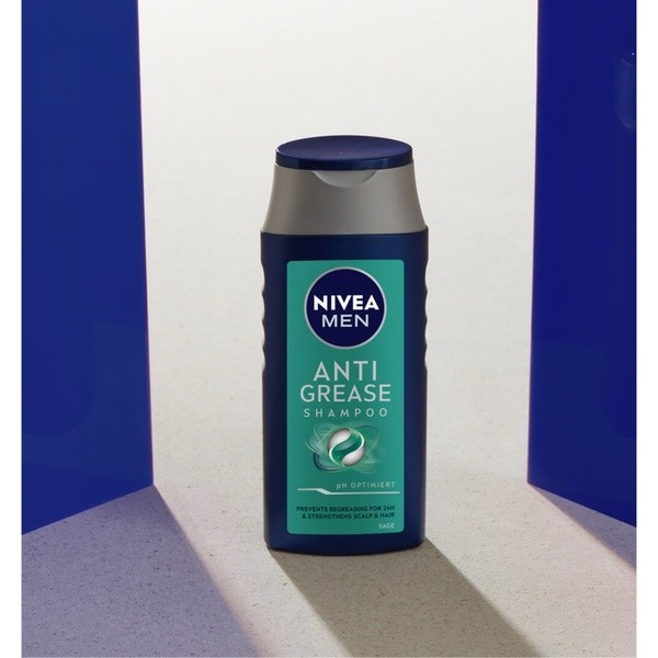 Nivea Men Anti Grease, męski szampon do włosów przetłuszczających się, 400 ml