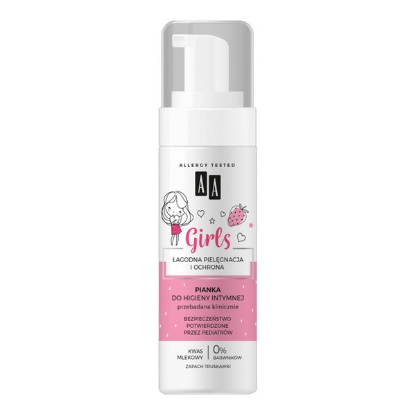 AA Girls, pianka do higieny intymnej, truskawka, 150 ml