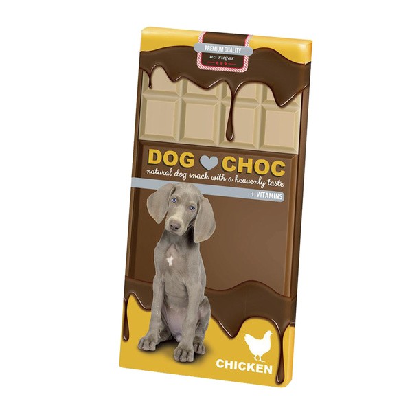 Dog Choc, czekolada dla psa o smaku kurczaka, 100 g