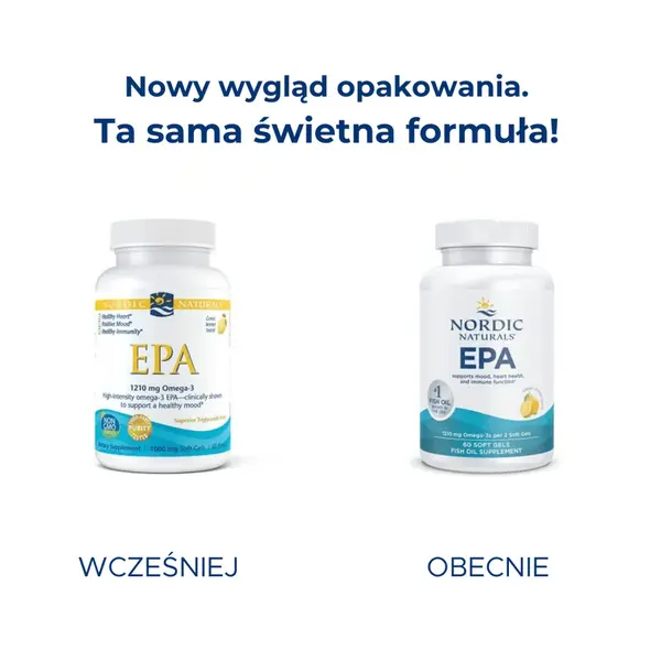 Nordic Naturals, EPA 1210 mg, smak cytrynowy, kapsułki, 60 szt.