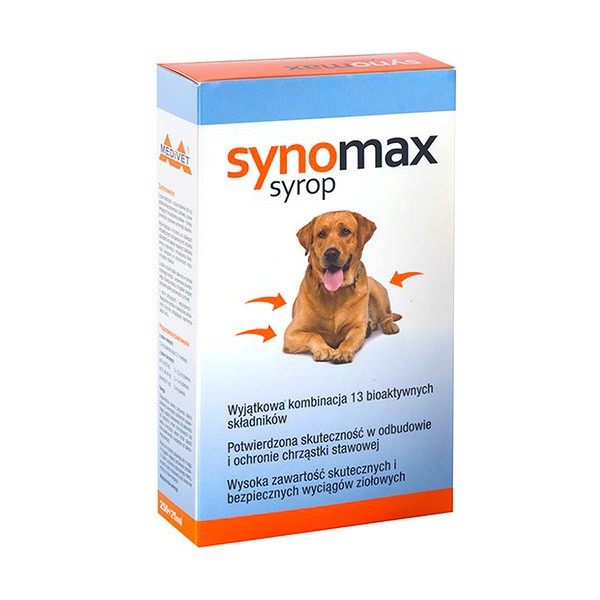 Synomax, specjalistyczny preparat chondroprotekcyjny dla psów, syrop, 275 ml