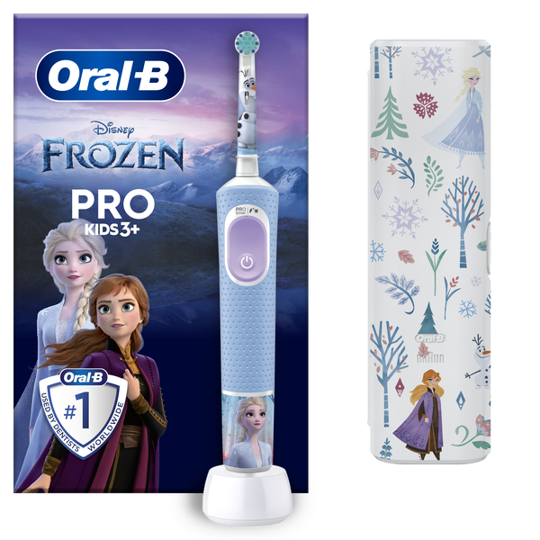 Oral-B, Pro KIds 3+, Frozen, szczoteczka elektryczna + etui
