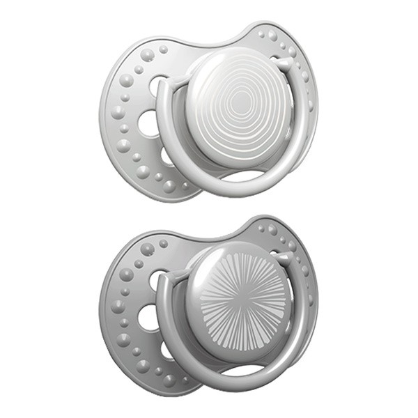 Canpol Lovi, smoczek uspokajający silikonowy, dynamiczny, Harmony, boy, 3-6m, 2 szt.