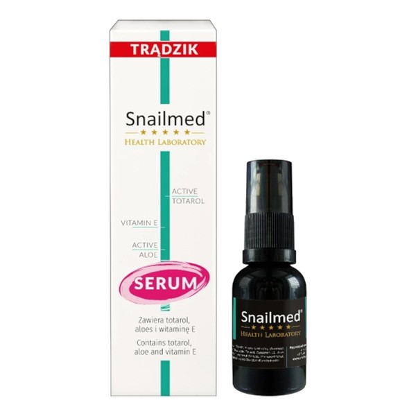 Snailmed, przeciwtrądzikowe lipoaktywne serum z totarolem, aloesem i olejkiem z awokado, 15 ml