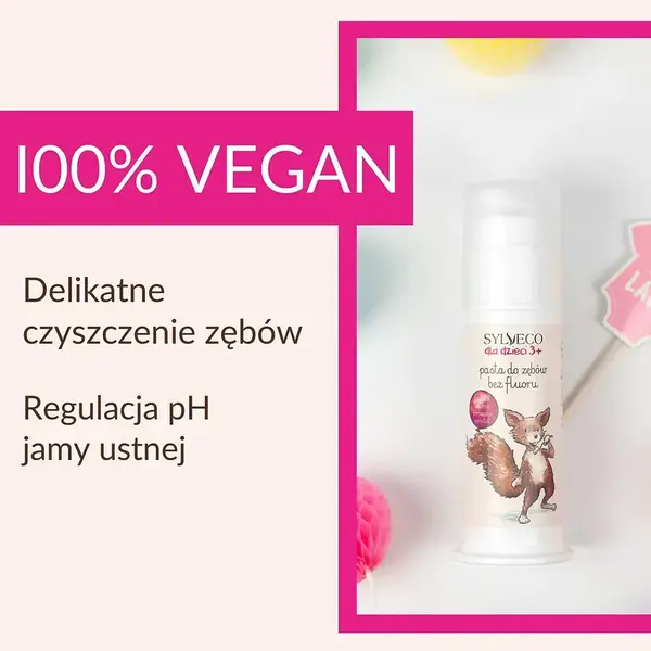 Sylveco dla dzieci 3+, pasta do zębów bez fluoru, 75 ml