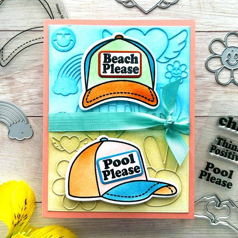 Trucker Hat Clear Stamps Set of 14