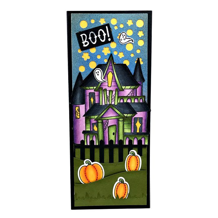 hauntedhouse2stamp Clear Stamp Set of 6