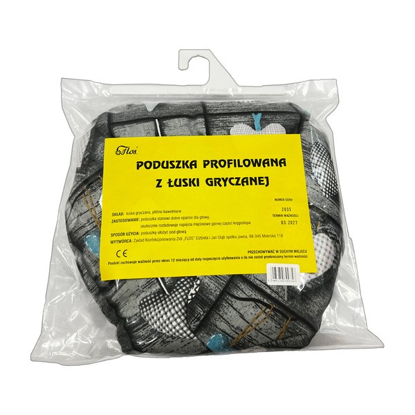 Flos, poduszka profilowana z łuski gryczanej, 1 szt.