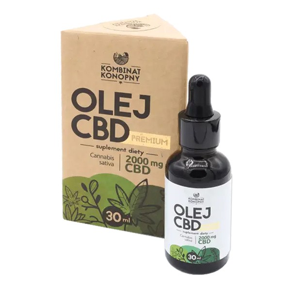 Kombinat Konopny, Olej CBD premium, krople, 30 ml