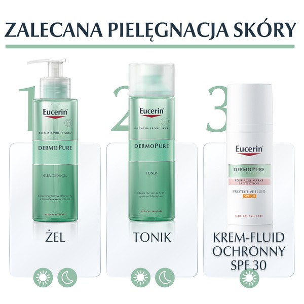 Eucerin DermoPure, tonik do twarzy dla skóry tłustej i trądzikowej, 200 ml