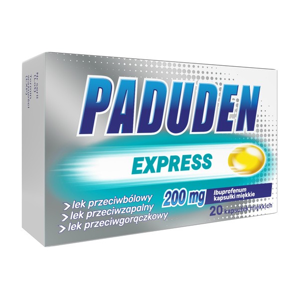 Paduden Express, 200 mg, kapsułki miękkie, 20 szt.