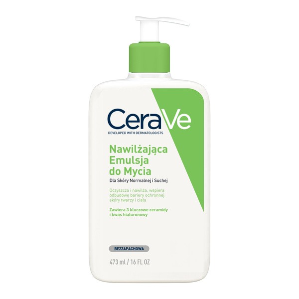Zestaw CeraVe, nawilżająca emulsja dla skóry normalnej i suchej, 473 ml + opakowanie uzupełniające, refill, 473 ml