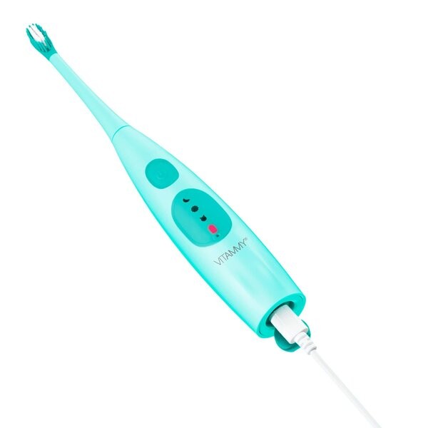 Vitammy Dino, szczoteczka soniczna dla dzieci 6-9 lat, zielona, 1 szt.