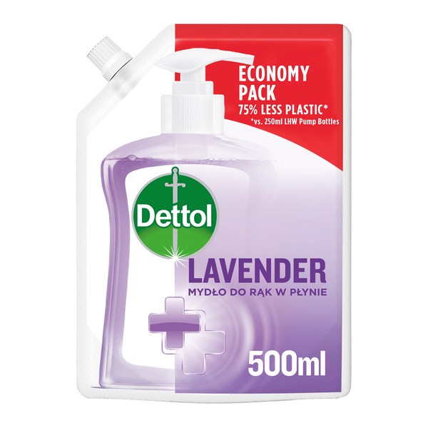 Dettol, antybakteryjne mydło w płynie, zapas, ukojenie, 500 ml