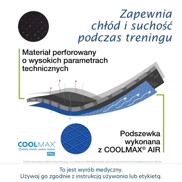 Actimove SE Knee Support, orteza stawu kolanowego z odsłoniętą rzepką, rozmiar M, 1 szt.