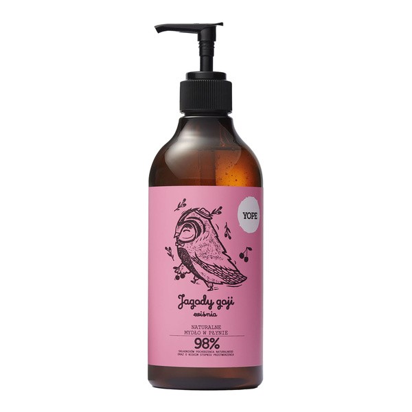 Yope, mydło w płynie Jagody goji i wiśnia, 500 ml