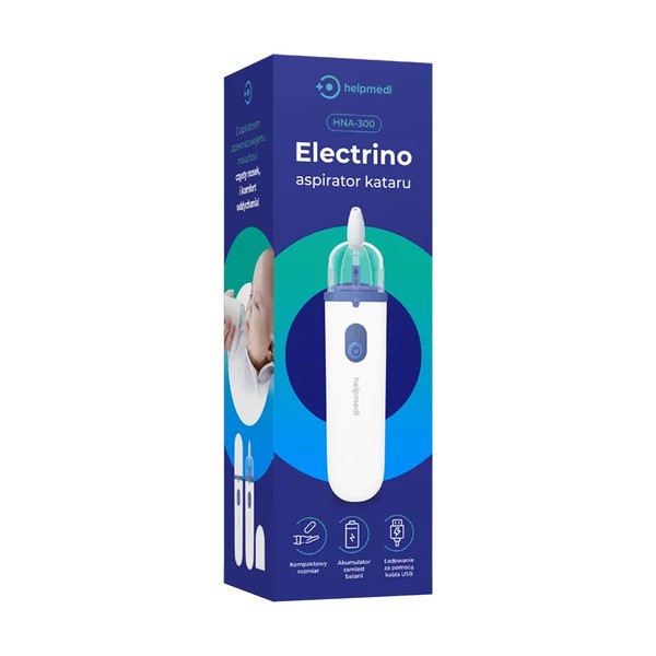 HelpMedi Electrino HNA-300, elektryczny aspirator kataru, 1szt.