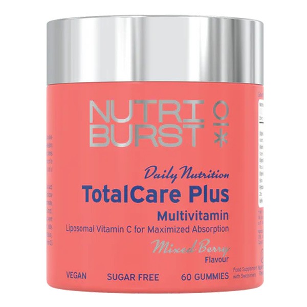 Nutriburst TotalCare Plus Multivitamin, żelki, smak owoców leśnych, 60 szt.
