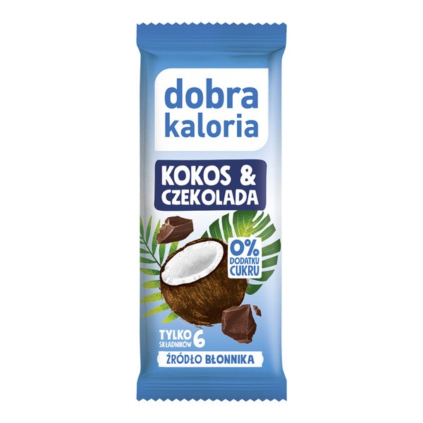 Dobra Kaloria, baton kokos i czekolada, 33 g
