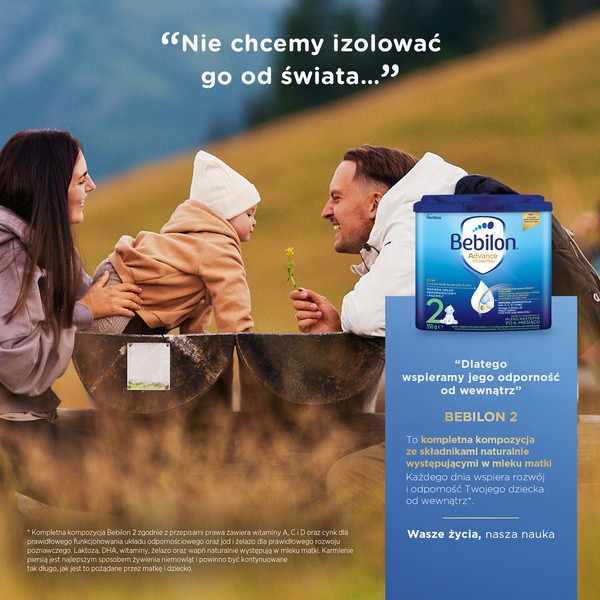Bebilon 2 Advance Pronutra, mleko następne po 6. miesiącu, proszek, 350 g