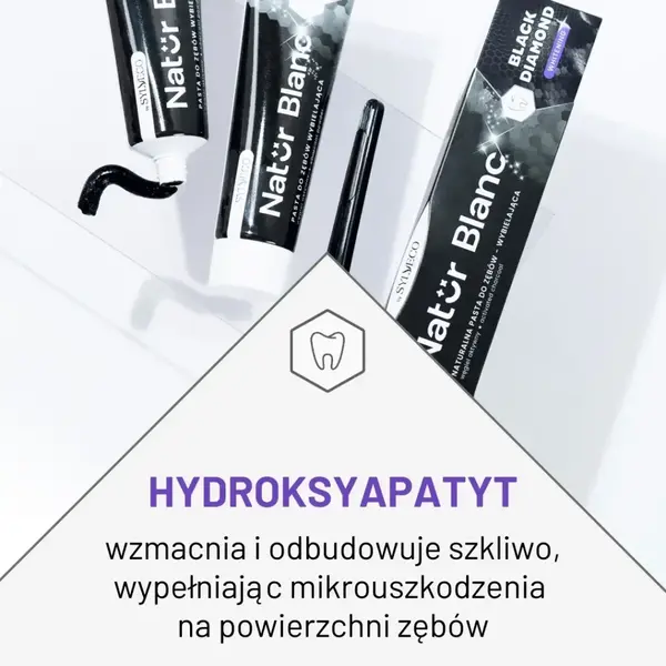 Sylveco Natur Blanc Black Diamond, wybielająca pasta do zębów, 100 ml