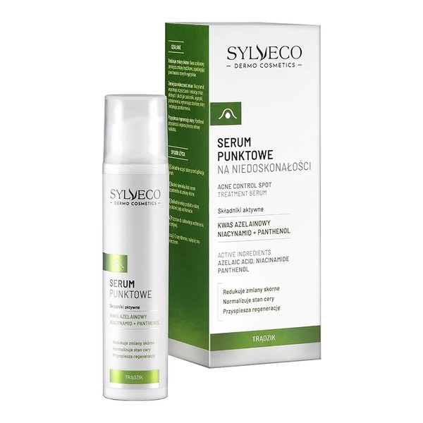 Zestaw Sylveco Dermo Trądzik, krem zwalczający niedoskonałości, 50 ml + serum punktowe na niedoskonałości, 15 ml