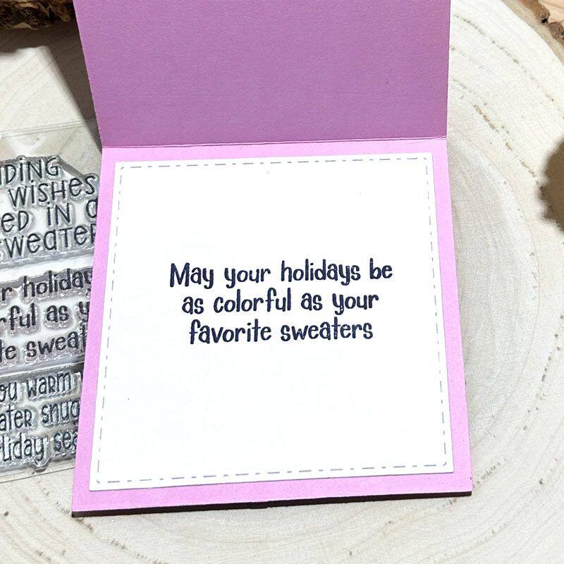 phrases4sweater Clear Stamp Set
