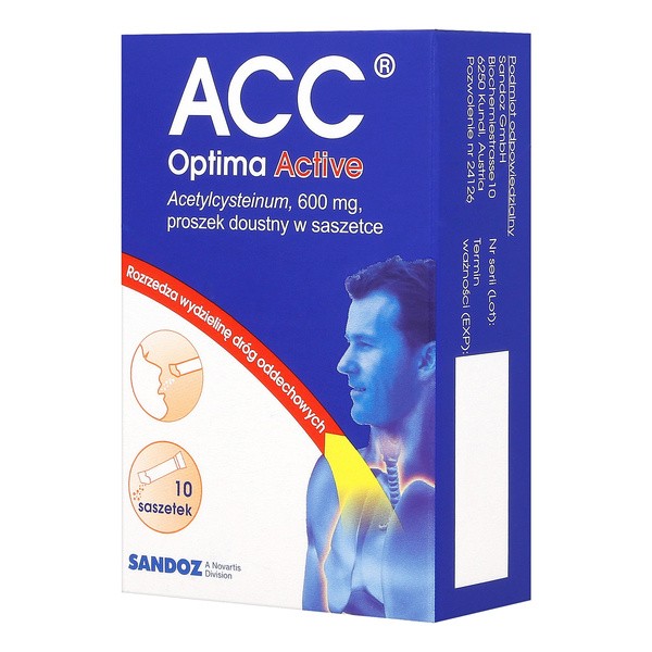 ACC Optima Active, 600 mg, proszek doustny, 10 szt.