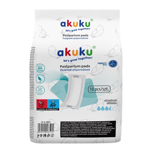 Akuku, podpaska poporodowa, 10 szt.
