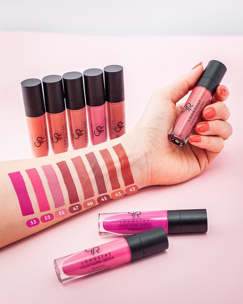 Golden Rose Longstay Liquid Matte Lipstick, matowa pomadka w płynie, 03, 5,5 ml