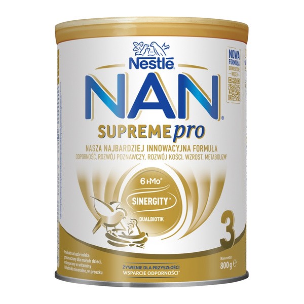 Nestle Nan Supremepro 3, produkt na bazie mleka po 1. roku życia, 800 g