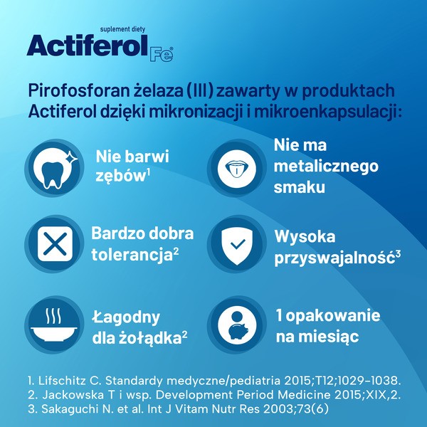 Actiferol Fe, 30 mg, proszek do rozpuszczenia w saszetkach, 30 szt.