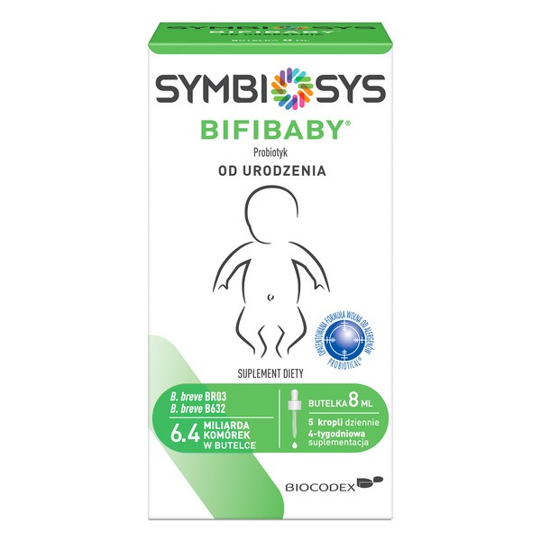 Symbiosys Bifibaby, krople, 8 ml