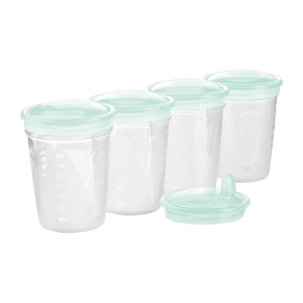 BabyOno, pojemniki do przechowywania i mrożenia pokarmu, 4 szt.