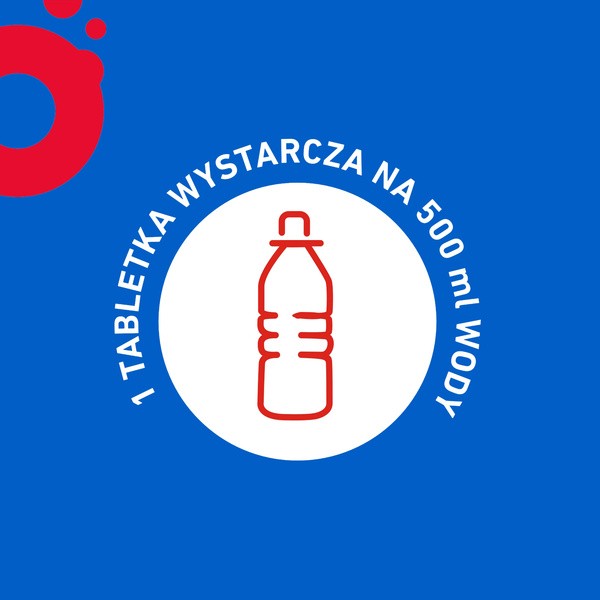 Oryal Max, tabletki musujące, smak malinowy, 15 szt.