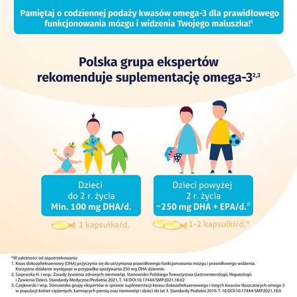 Naturell Omega 3 baby, kapsułki twist-off, 40 szt.