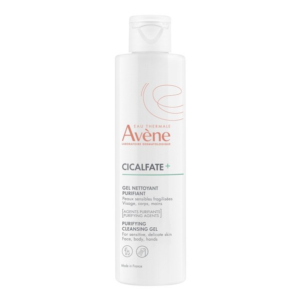 Avene Eau Thermale, Cicalfate+, oczyszczający żel do mycia, 200 ml