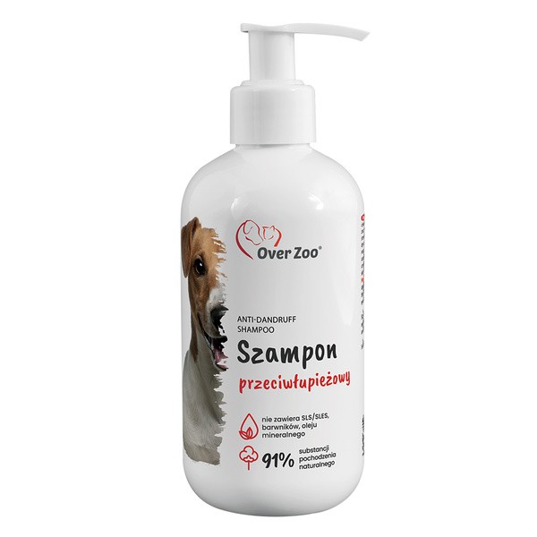 Over Zoo, szampon przeciwłupieżowy dla psów, 250 ml