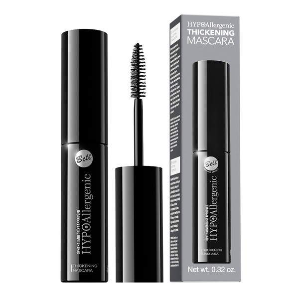 Bell HypoAllergenic, Thickening Mascara, tusz intensywnie podkreślający rzęsy, 9 g