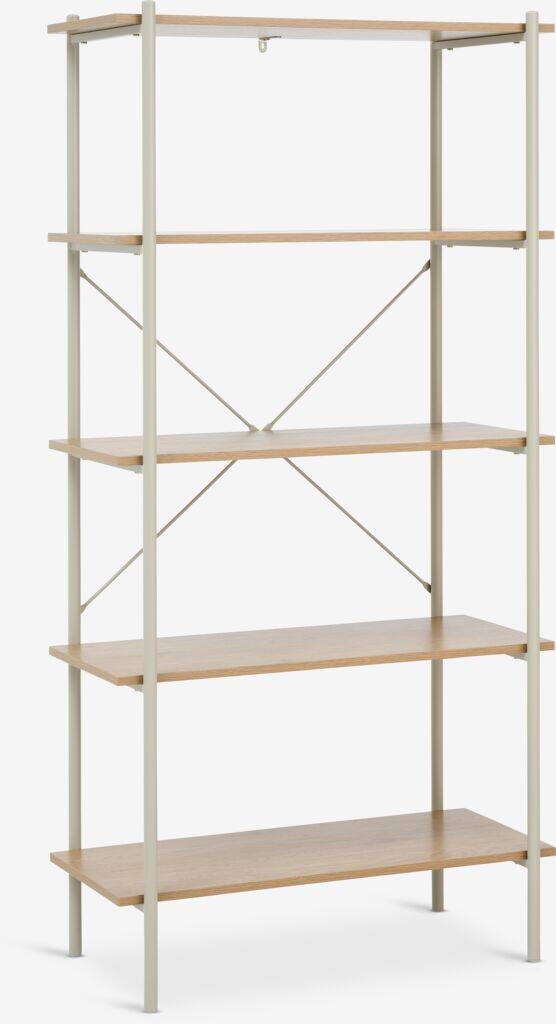 VANDBORG VANDBORG reol med 5 hylder i eg/beige farve