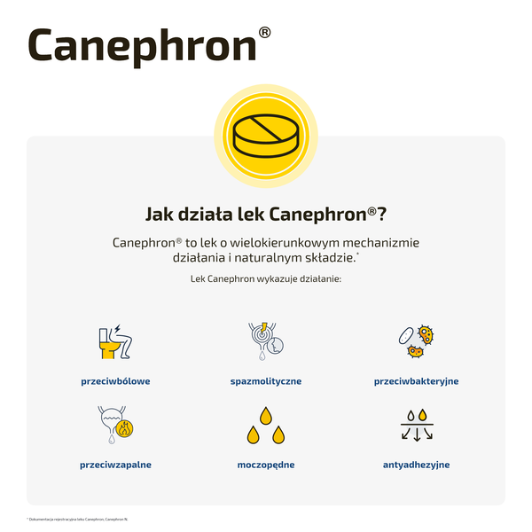 Canephron, tabletki drażowane, 60 szt.