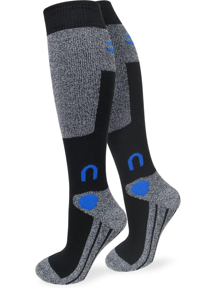 normani 2 Paar Ski-Kniestrümpfe in Blau günstig kaufen 35-38