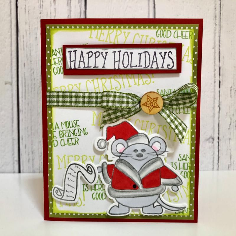 Christmasmouse2stamp Clear Stamp Set